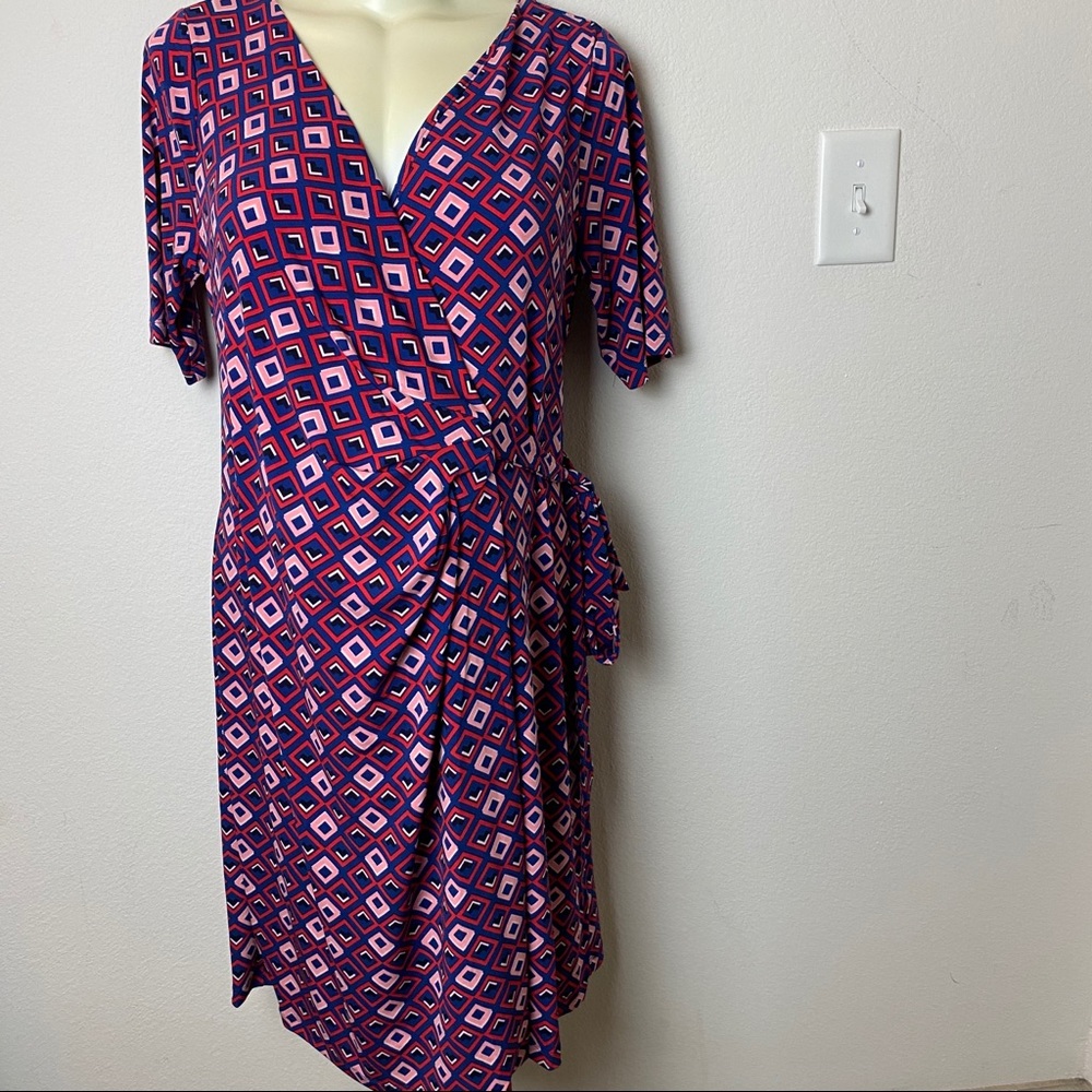 Motherhood Maternity Pattern Waist Tie Dress